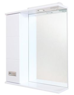 Шкаф-зеркало с подсветкой Onika Балтика 205815 левый 58см белый